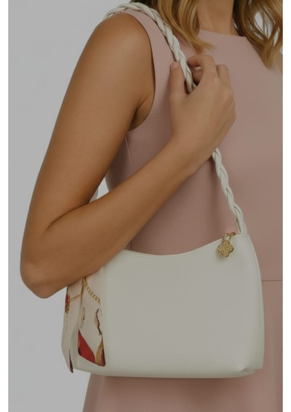 Kadın Fularlı Mini El ve Omuz Çantası modelleri