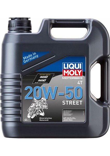 Liqui Moly Basic Street 20W-50 4t 4 Lt Motosiklet Yağı