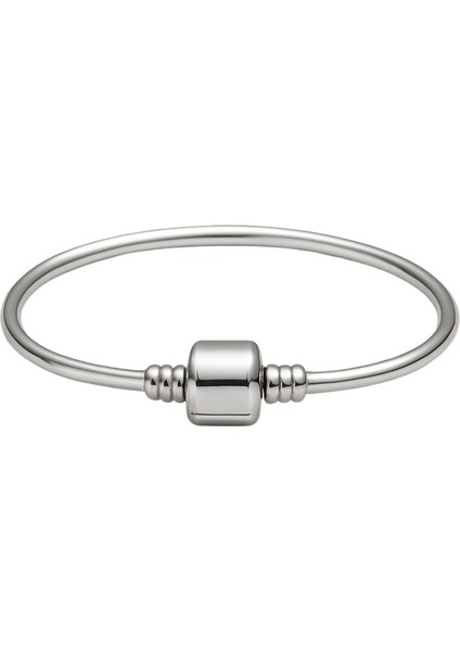 925 Ayar Gümüş Moments Slindir Klipsli Kelepçe Bilezik