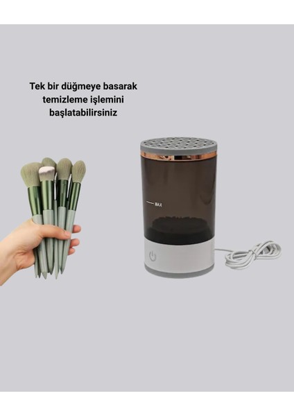 Spt-Gld Makyaj Fırçası ve Elektrikli Fırça Temizleyici Kampanya Paketi modelleri