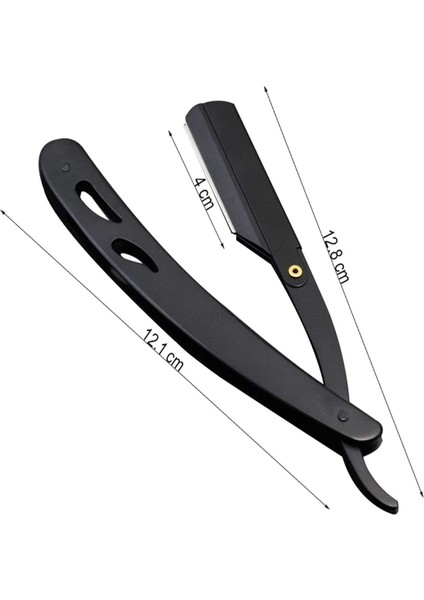 Ergonomik Siyah Profesyonel Berber Usturası Saç ve Sakal Kesim Aleti fırsatları