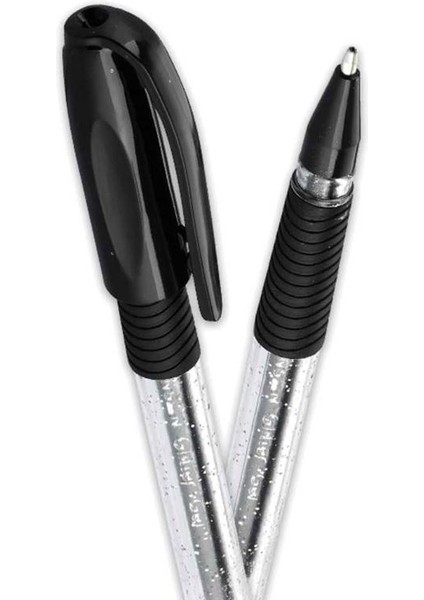 Pensan Glıtter Gel Siyah Kalem Simli 22280
