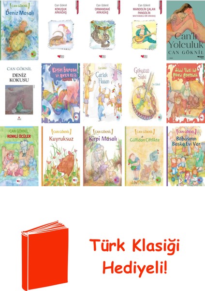 Can Göknil 15 Kitap Seti + Türk Klasiği Hediye