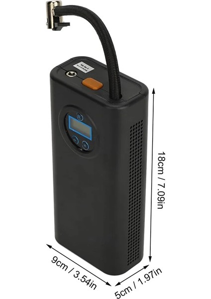 Dijital Ekranlı Şarjlı Hava Kompresörü 150PSI 80W Taşınabilir Lastik Şişirme Pompası fırsatları