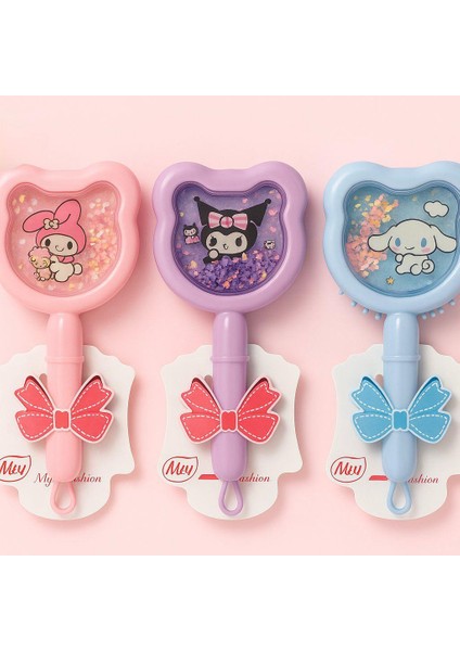 Renkli Sevimli Karakterli Mini Saç Fırçası