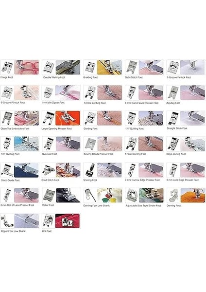 Ev Tipi Dikiş Makinesi Ayak Seti (32 Parça) Gt-32 indirimleri