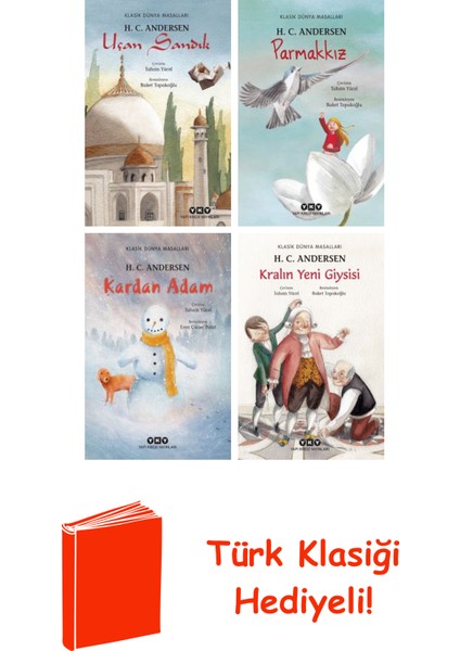 H. C. Andersen 4 Kitap Seti + Türk Klasiği Hediye