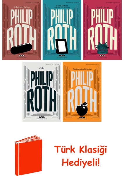 Philip Roth 5 Kitap Seti + Türk Klasiği Hediye
