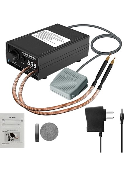 8000W Yüksek Güçlü Çift Darbe Noktaları Kaynak Makinesi 18650 Lityum Pil Pilleri ve 0.1-0.3mm L Levha