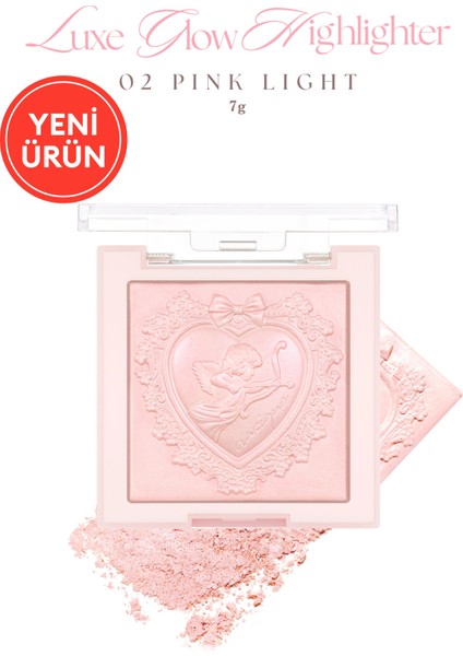 Inci Taneleriyle Yoğun Işıltı Sunan Özel Tasarımlı Aydınlatıcı Dasıque Luxe Glow Highlighter (#02 Pink Light)