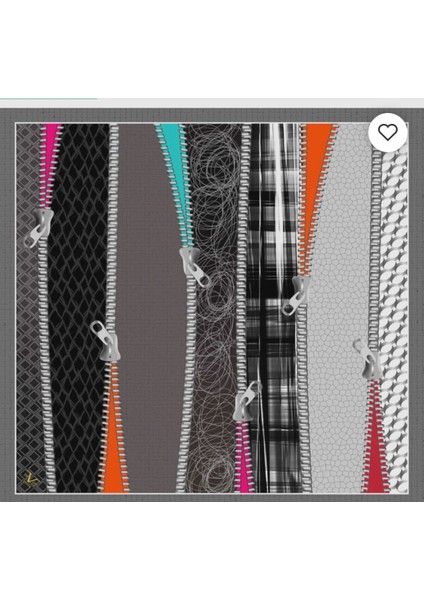 19V69 ITALIA Taba Kahverengi Twill Eşarp Abstract Desenli Gold Seri 90X90 cm