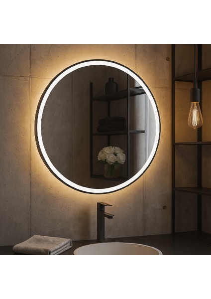 Rattan Desenli Modern Dekoratif Duvar Aynası