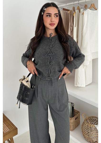 Kadın Fiyonk Detaylı Dokulu Triko – Yaratıcı & Şehirli Stil indirimleri