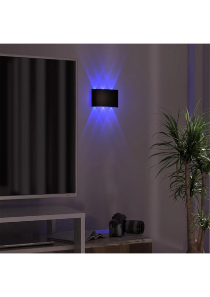 Çıft Yönlü 3lü Duvar Aplık Dekoratıf Dış Mekan Mavı LED Aydınlatma fiyatları
