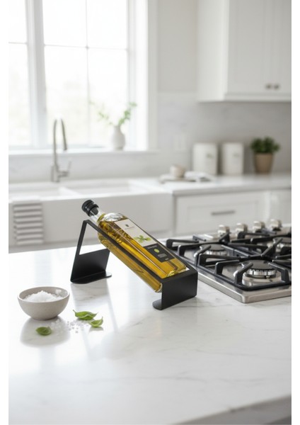 Modern Metal Tasarım Zeytinyağı Şişe Standı