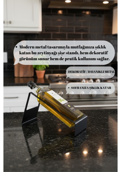 Modern Metal Tasarım Zeytinyağı Şişe Standı fiyatları