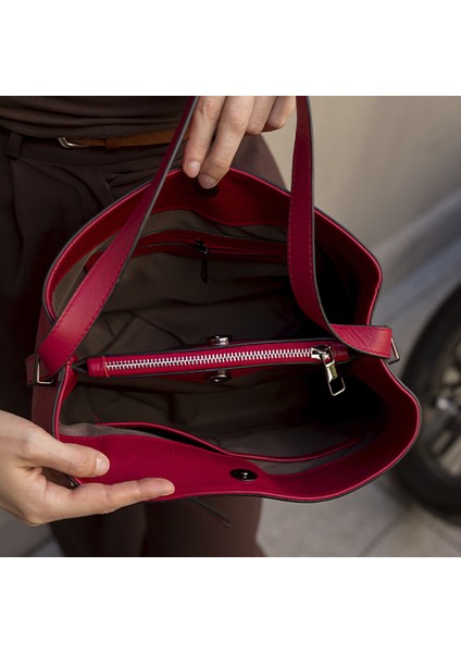 %100 Hakiki Deri Omuz Çantası