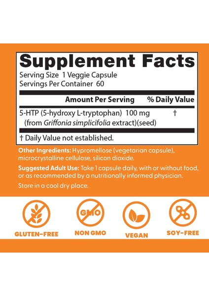 Doctors Best 5-Htp Tryptophan Supports Mental & Emotional Well-Being 60 Veggie Caps fiyatları