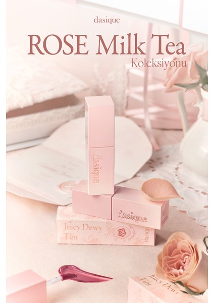 Yoğun Parlaklık ve Canlı Renkler Sunan Kalıcı Tint Juicy Dewy Tint (#26 Rose Black Tea)