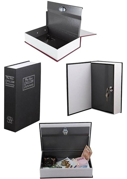 Kitap Şeklinde Gizli Kasa Anahtarlı Kumbara Sözlük Hırsız