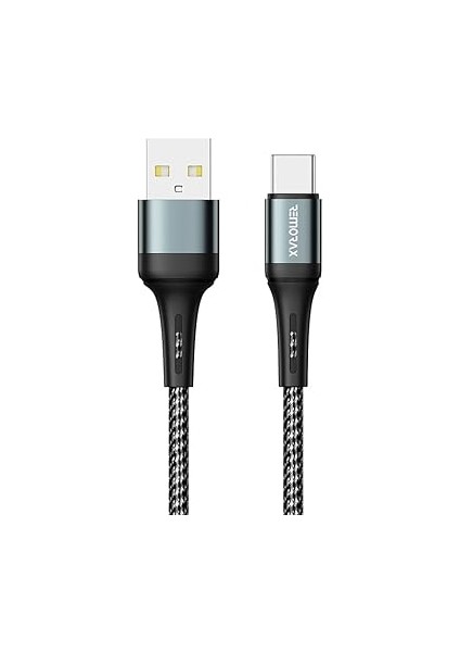 Örgülü USB A-C Hızlı Şarj Kablosu, Siyah (100 Cm) fiyatları