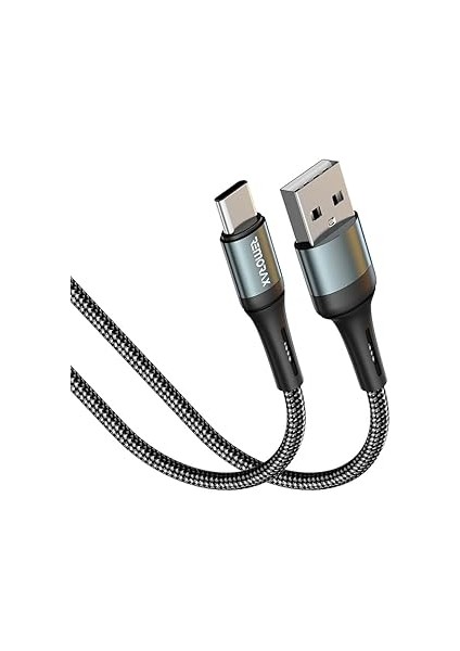 Örgülü USB A-C Hızlı Şarj Kablosu, Siyah (100 Cm) modelleri
