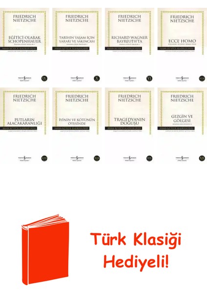 Friedrich Nietzsche 8 Kitap Seti + Türk Klasiği Hediye