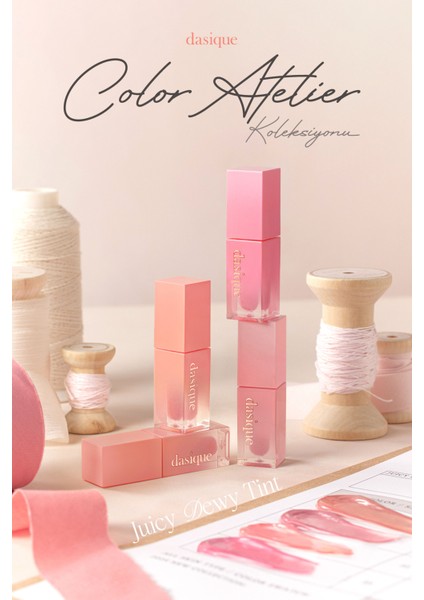 Yoğun Parlaklık ve Canlı Renkler Sunan Kalıcı Tint Dasıque Juicy Dewy Tint (#23 Sweety Pink)