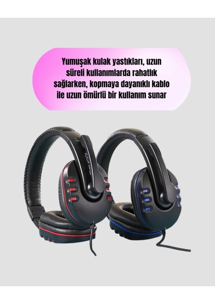 Kablolu Gaming Headset – Net Ses Ayrımı ve Ayarlanabilir Konfor modelleri