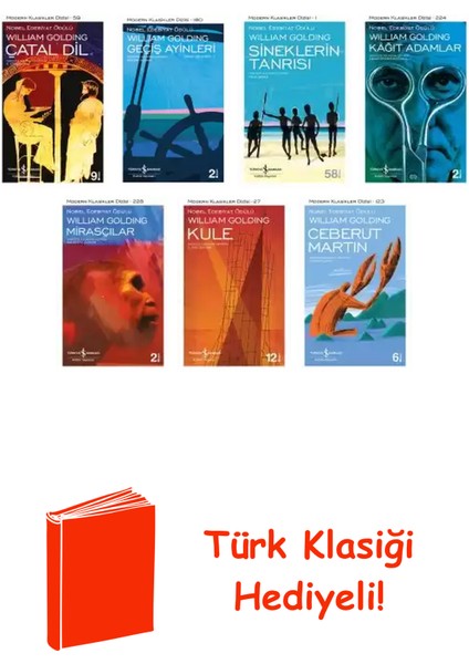 William Golding 7 Kitap Seti + Türk Klasiği Hediye