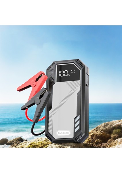 Go Des GD-B635 LED Işıklı Araç Akü Acil Durum Takviye Güç Kaynağı 12V Siyah fiyatları