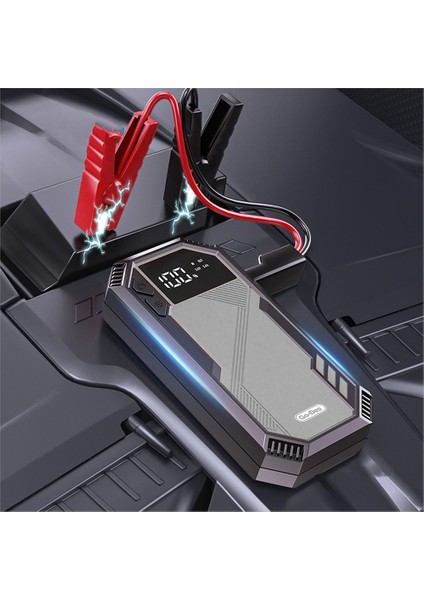 Go Des GD-B635 LED Işıklı Araç Akü Acil Durum Takviye Güç Kaynağı 12V Siyah
