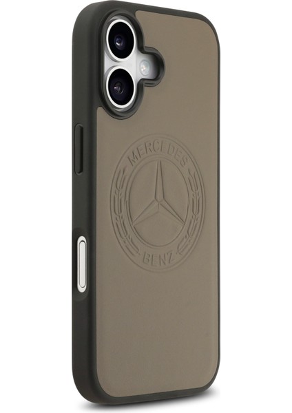 iPhone 17 Kılıf Mercedes Benz Lisanslı M-Safeli Hakiki Deri Nostaljik Yıldız Dizayn Kapak Kahverengi fırsatları