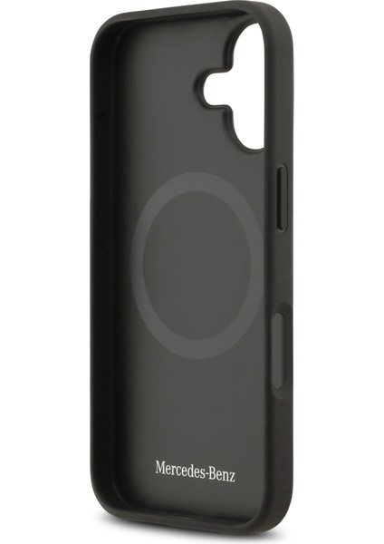 iPhone 17 Kılıf Mercedes Benz Lisanslı M-Safeli Hakiki Deri Nostaljik Yıldız Dizayn Kapak Kahverengi