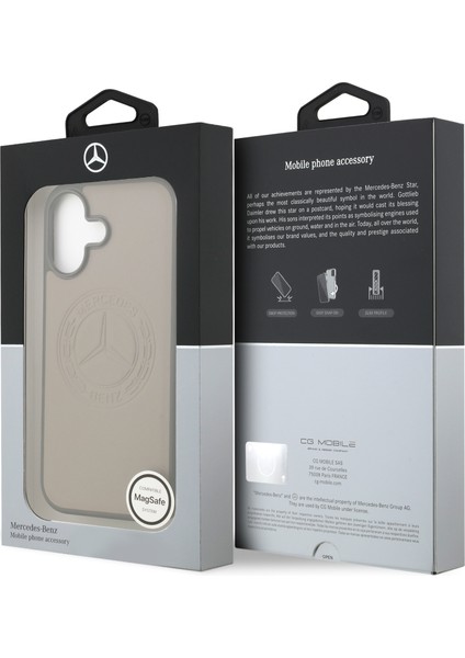 iPhone 17 Kılıf Mercedes Benz Lisanslı M-Safeli Hakiki Deri Nostaljik Yıldız Dizayn Kapak Kahverengi
