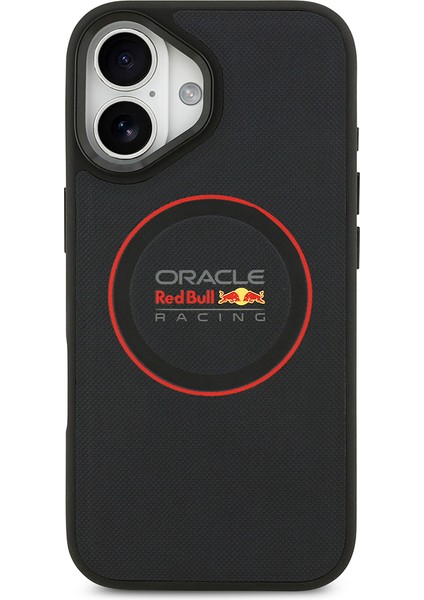 iPhone 17 Kılıf Redbull Lisanslı M-Safeli Kırmızı Halka ve Logo Kabartmalı Pu Deri Kapak Lacivert modelleri