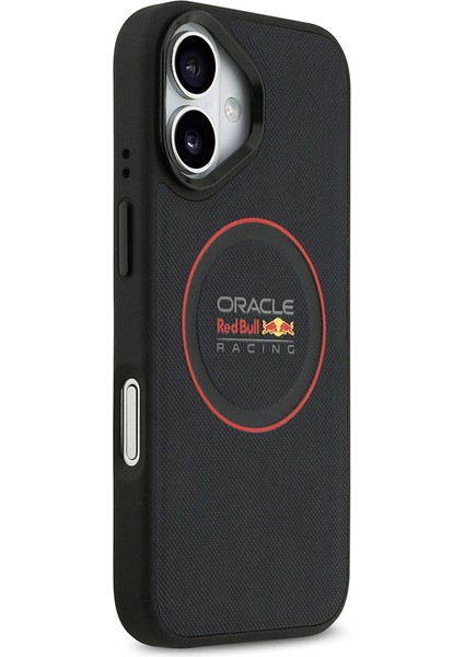 iPhone 17 Kılıf Redbull Lisanslı M-Safeli Kırmızı Halka ve Logo Kabartmalı Pu Deri Kapak Lacivert fırsatları