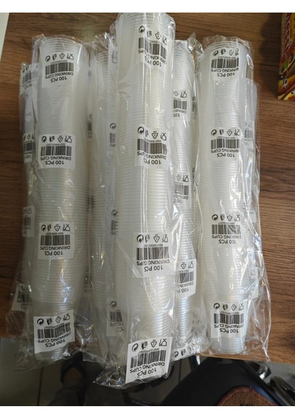 Pet Bardak Otomat Bardağı 180 cc Şeffaf 5 Paket 500 Adet fırsatları
