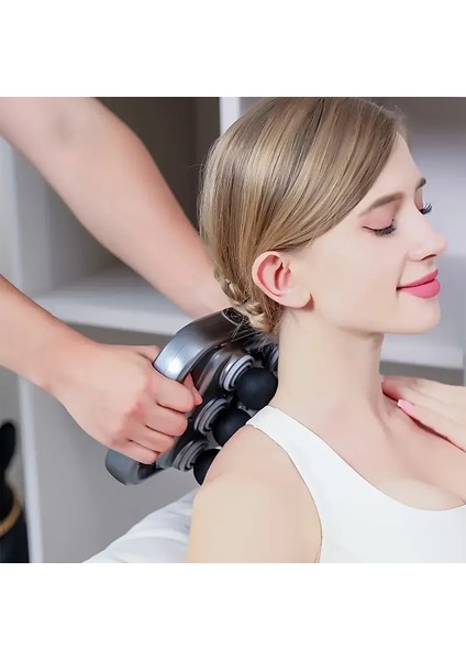 6 Başlıklı Şarjlı Isıtmalı Masaj Aleti (5047)