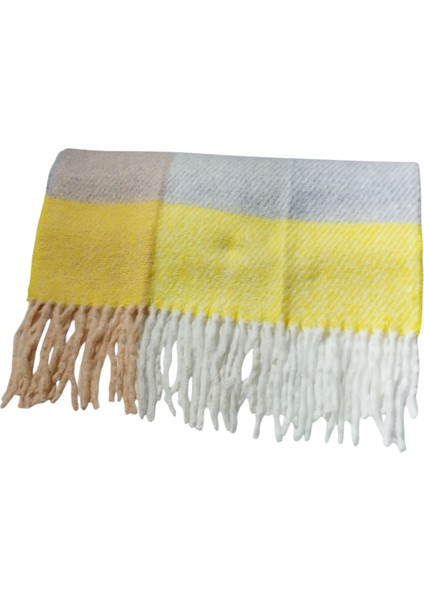 Sarı Bej Yeşil Çok Renkli Yumoş ATKI(180*45) indirimleri