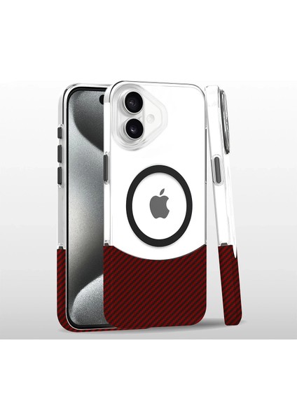 Nrzsnt Joko Iphone 16 Carbon Puzzle Magsafe Kapak - Pembe