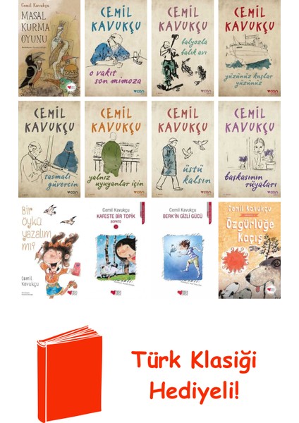 Cemil Kavukçu 12 Kitap Seti + Türk Klasiği Hediye