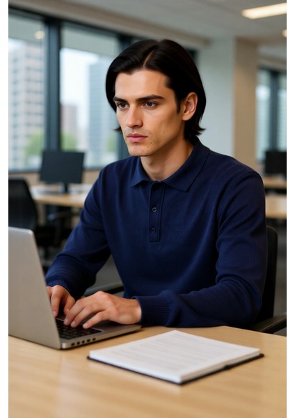 Erkek Regular Fit Düz Polo Yaka Triko Kazak Ile Kışa Özel Şık ve Konforlu Günler Kaliteli modelleri