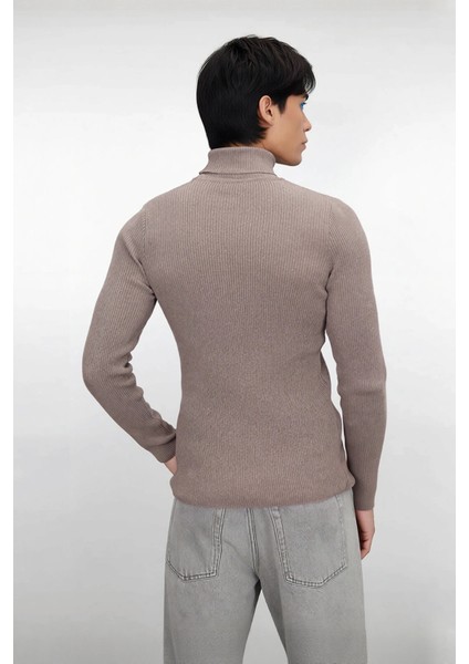 Erkek Fitted Balıkçı Yaka Fitilli Pamuklu Kışlık Kazak Soğuk Havalarda Tarz Sahibi Görünüm Sağlar modelleri