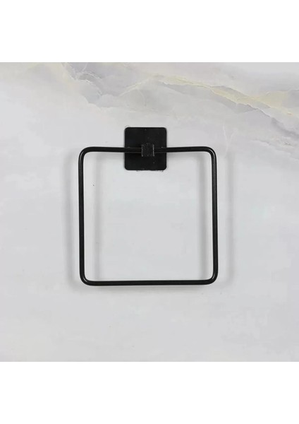 Kendiliğinden Yapışkanlı Siyah Paslanmaz Metal Kare Havluluk fırsatları