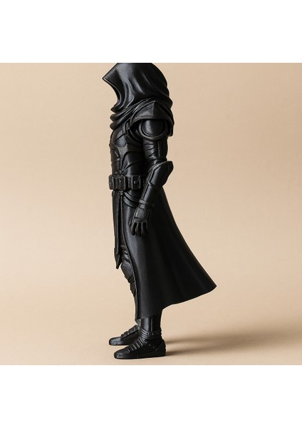 Siyah Pelerinli Savaşçı Figürü – 3D Baskı Dekoratif Koleksiyon Oyuncağı (10 Cm) modelleri