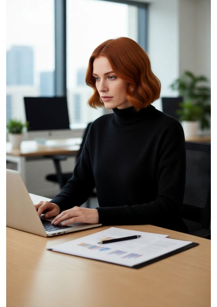 Kadın Oversize Düşük Kol Dik Yaka Uzun Triko Kazak Basic Modern Rahat Kış Günlük Şıklığı Sunar modelleri