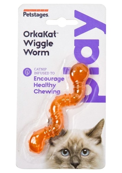Orka Cat Wiggle Worm Catnipli Kedi Oyuncağı - Kedi Nanesi Içerikli