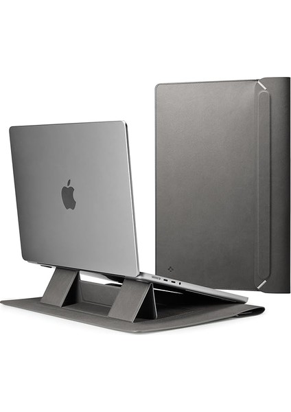 16'' MacBook &amp; Notebook Laptop Taşıma Çantası Valentinus S Sleeve Gray - AFA06424