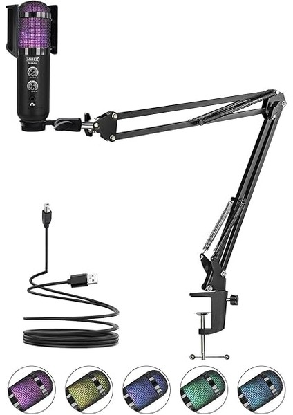 Regard Rgb Set USB Ekholu Oyuncu ve Yayıncı Mikrofonu (Kayıt Gaming Tiktok Twitch Canlı Yayın Discord Youtube) fiyatları